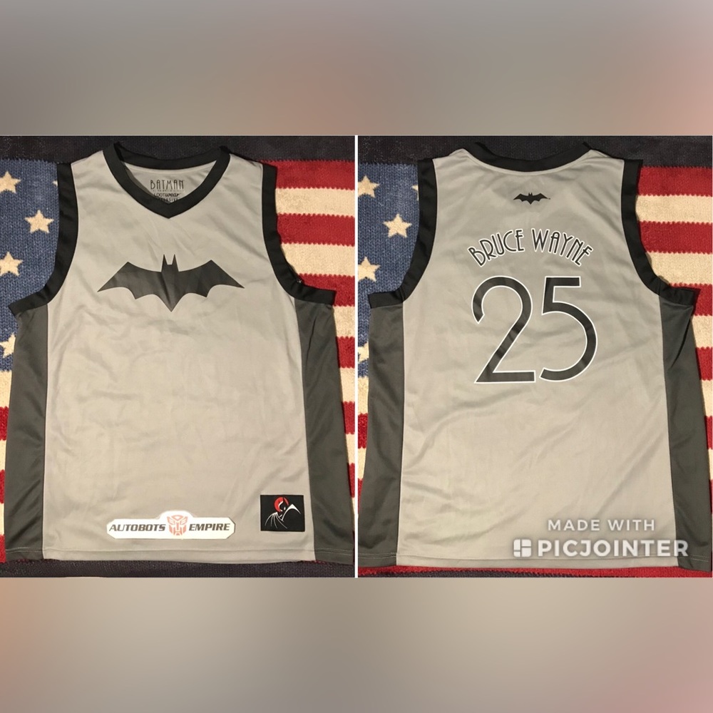 Loot Crate Gray and Black Bruce Wayne Tank Top - Bat Logo